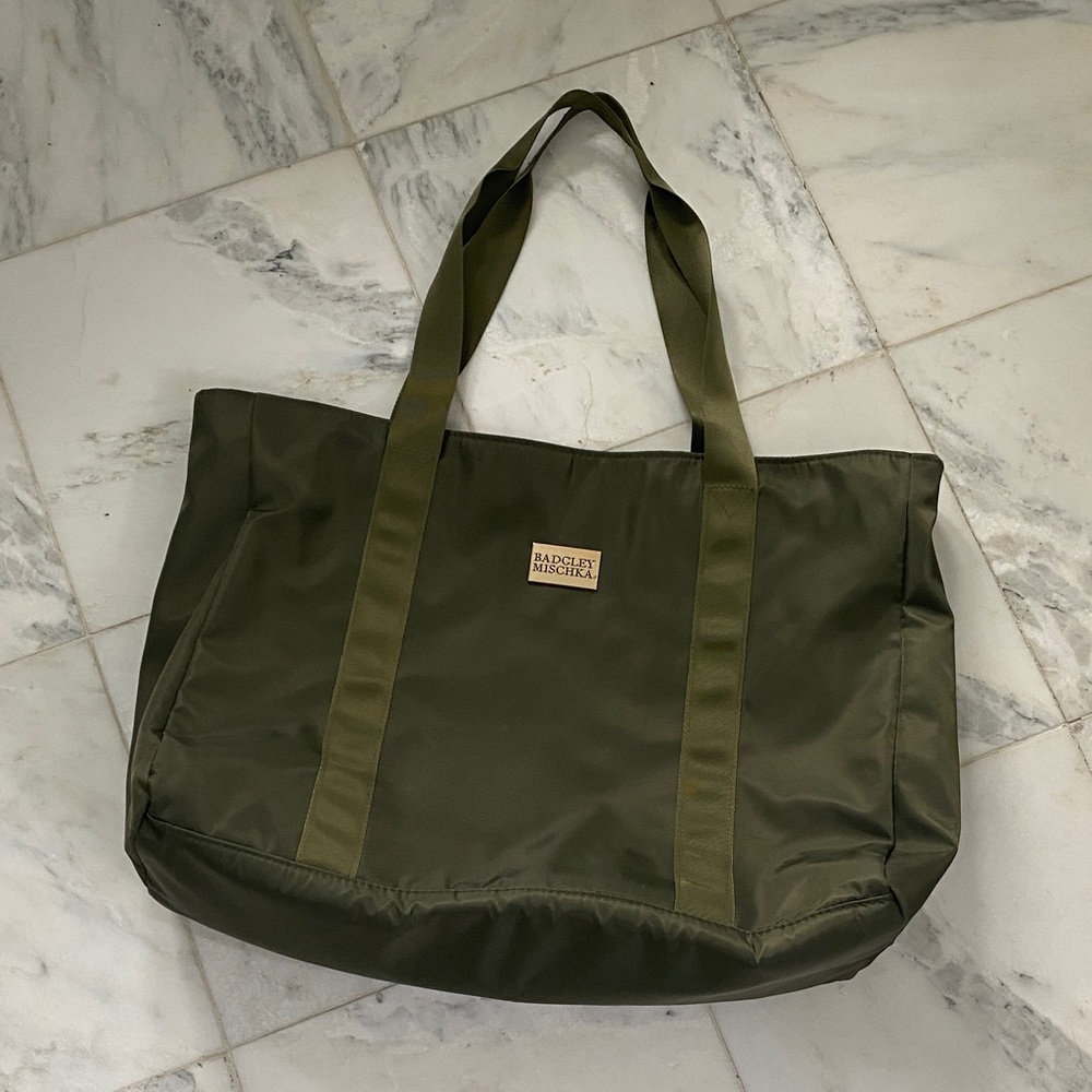 Badgley Mischka Olive Duffel Bag